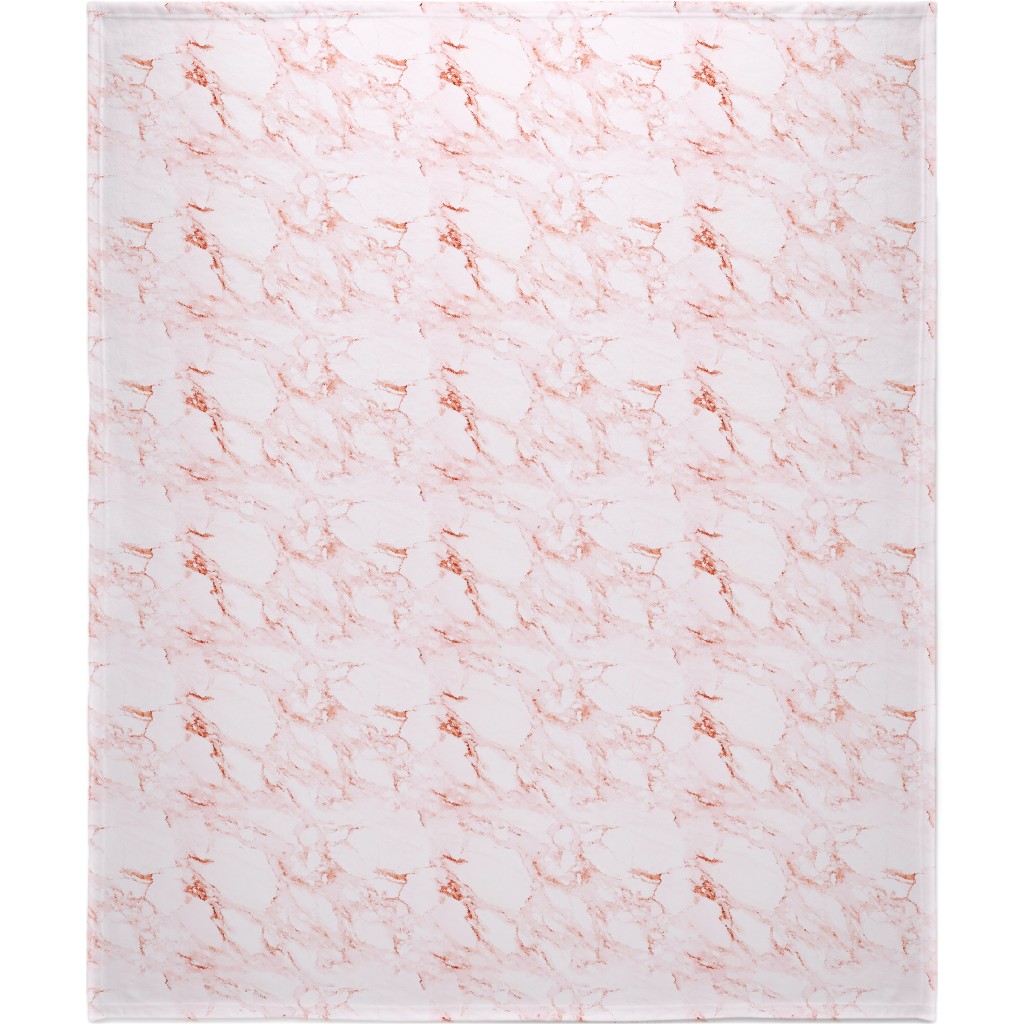 Marble - Blush Blanket, Plush Fleece, 50x60, Pink