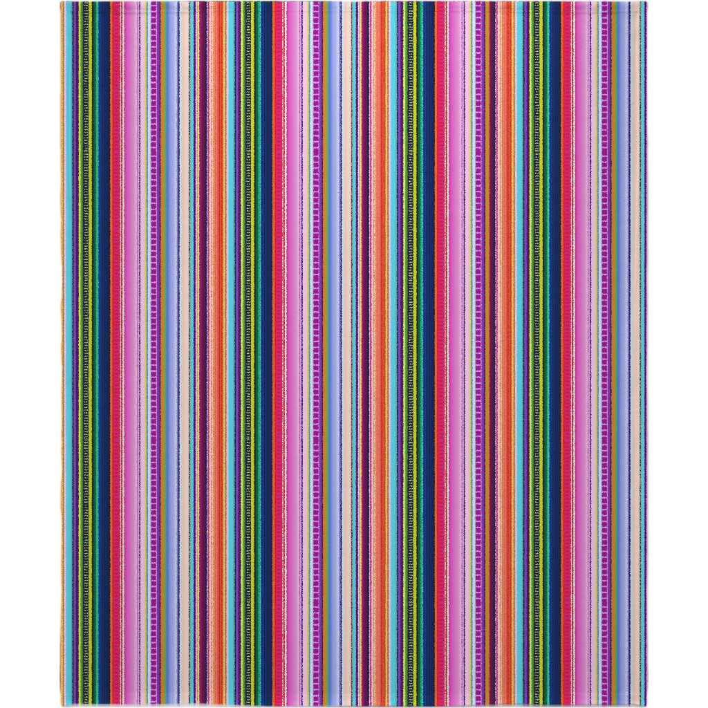 Mexican Serape - Multi Blanket, Plush Fleece, 50x60, Multicolor