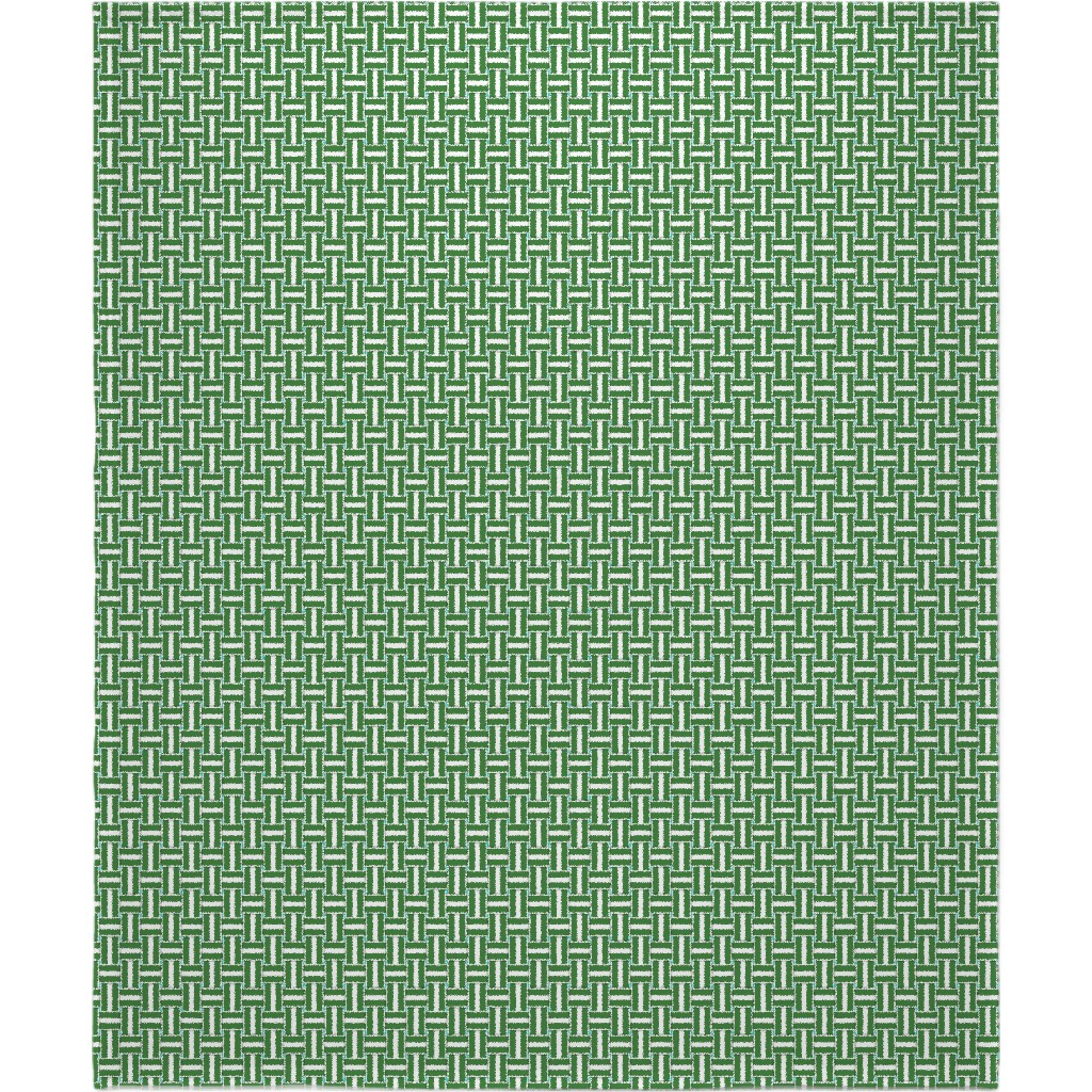 Chaise Lounge - Green Blanket, Plush Fleece, 50x60, Green, Classic Green