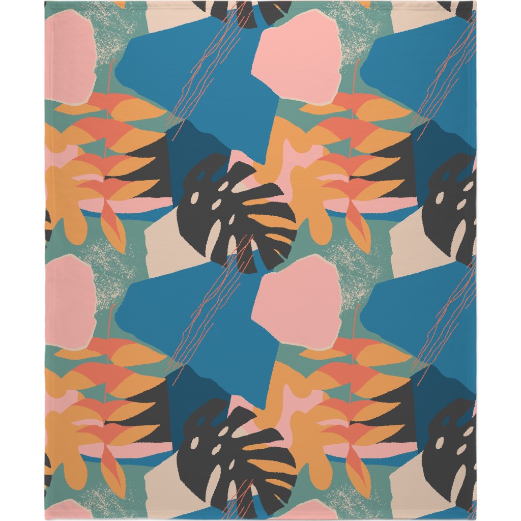 Tropical Garden - Multi Blanket, Plush Fleece, 50x60, Multicolor