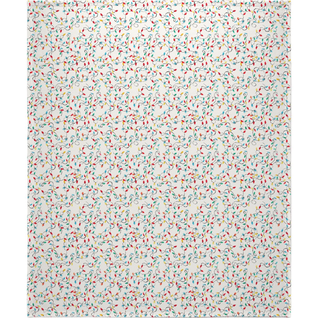 Christmas Lights Decoration - Multi Blanket, Sherpa, 50x60, Multicolor