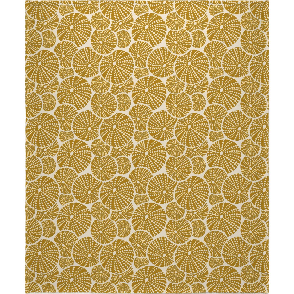 Bed of Urchins - Yellow Blanket, Sherpa, 50x60, Yellow, Classic Yellow