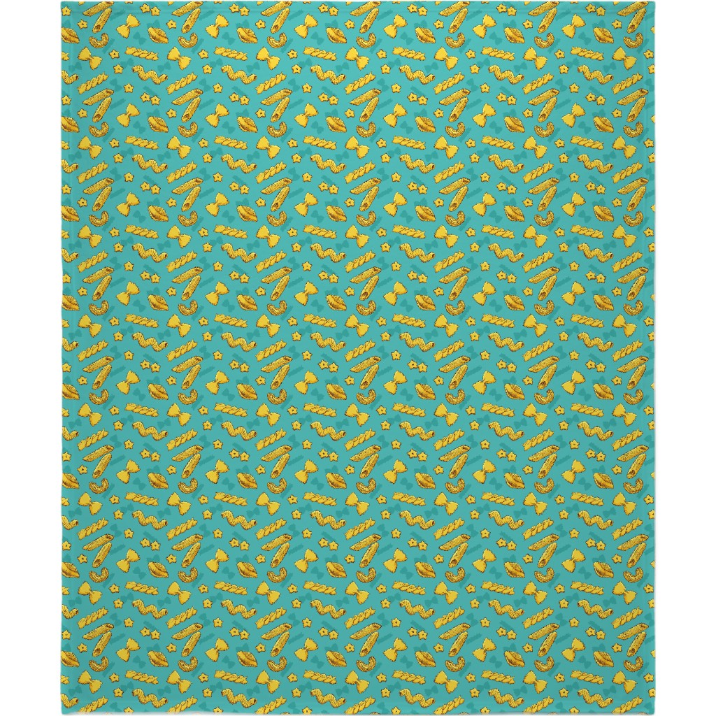 Pasta Blanket, Sherpa, 50x60, Blue, Caribbean Blue