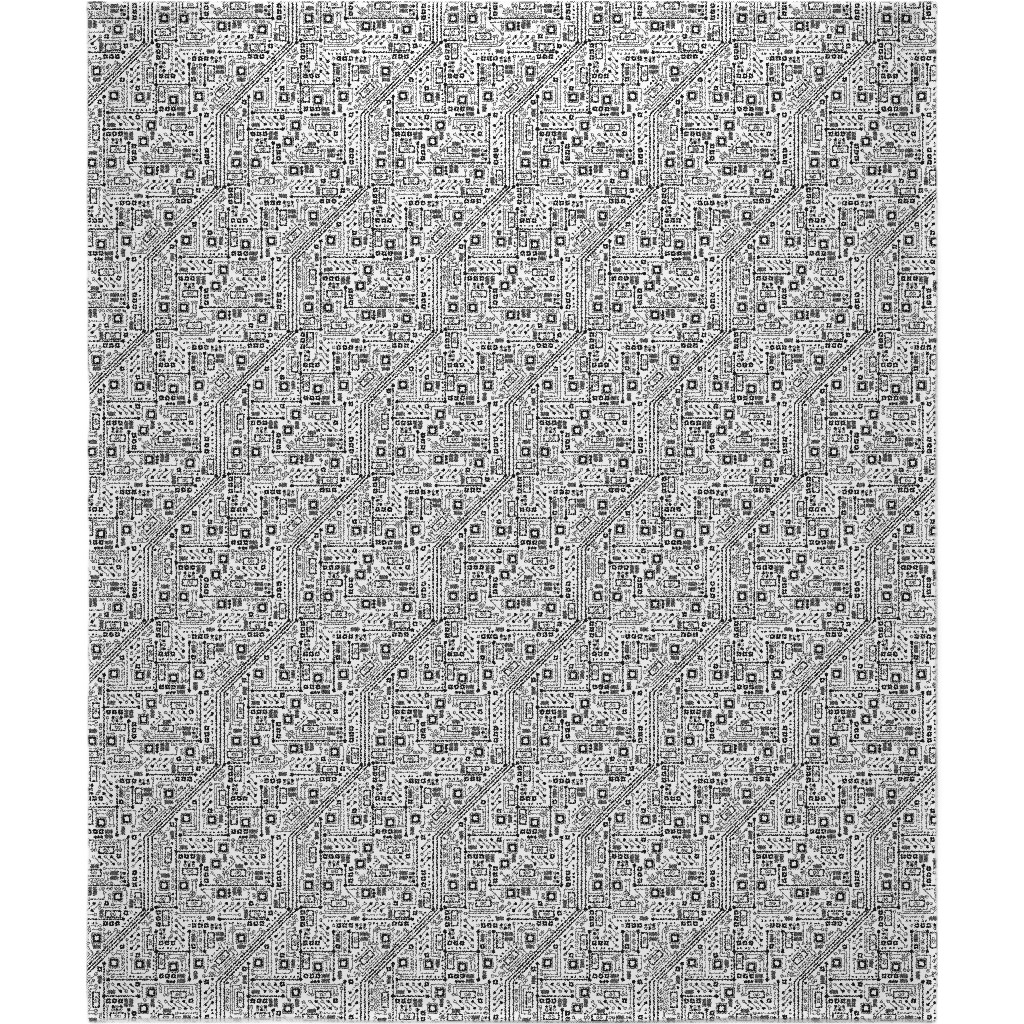 Short Circuits Blanket, Sherpa, 50x60, White