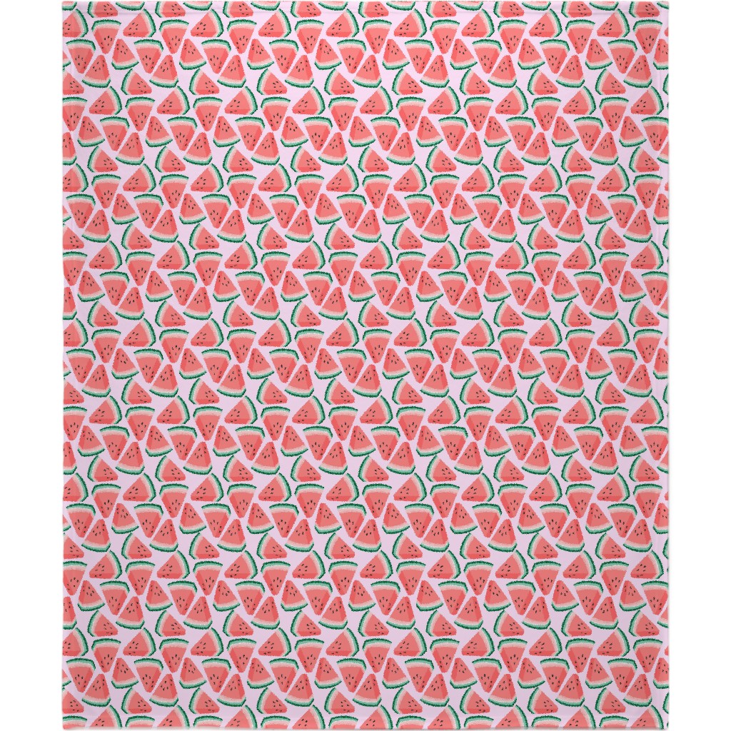 Watercolor - Pink Blanket, Sherpa, 50x60, Pink, Bright Pink