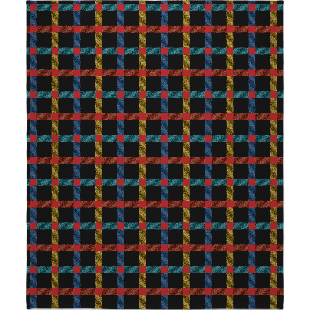 Pnw Rainier Plaid Blanket, Sherpa, 50x60, Multicolor