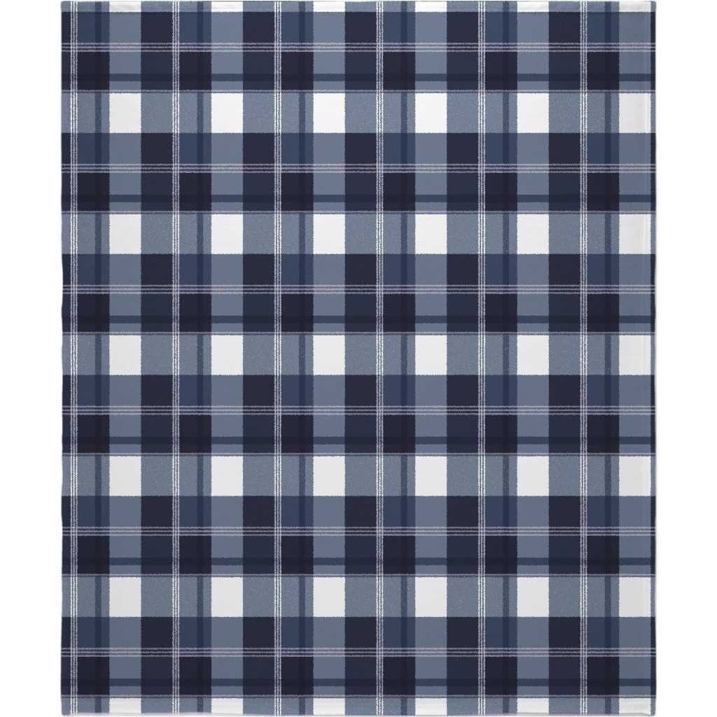 Navy Blue Plaid Blanket Shutterfly