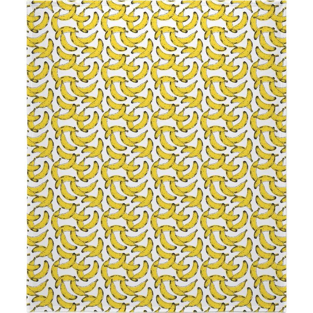 Banana Blanket, Sherpa, 50x60, Yellow