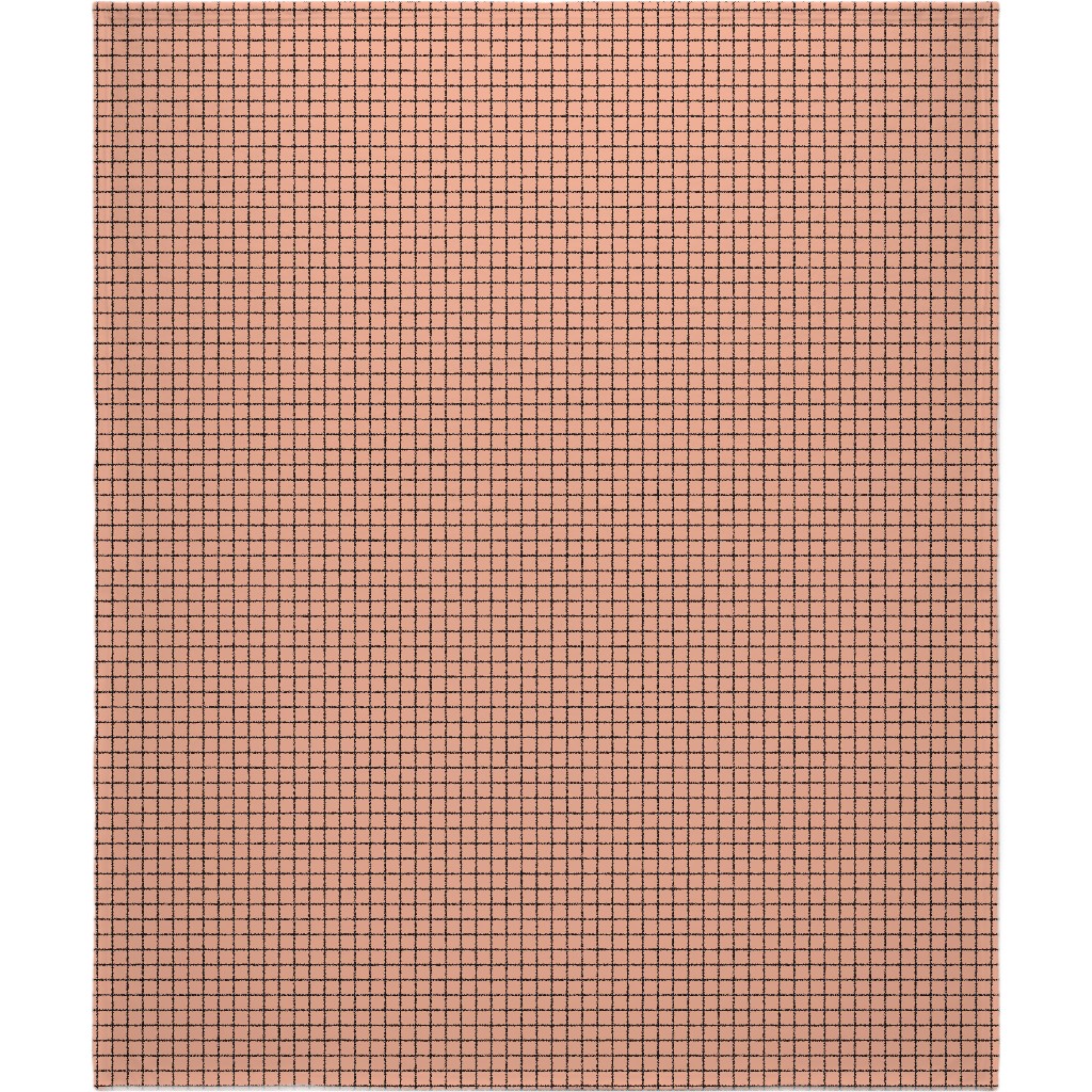 Square Grid Blanket, Sherpa, 50x60, Pink