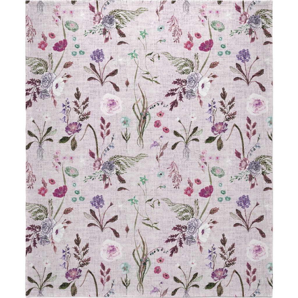 Jane - Lavender Blanket, Sherpa, 50x60, Purple