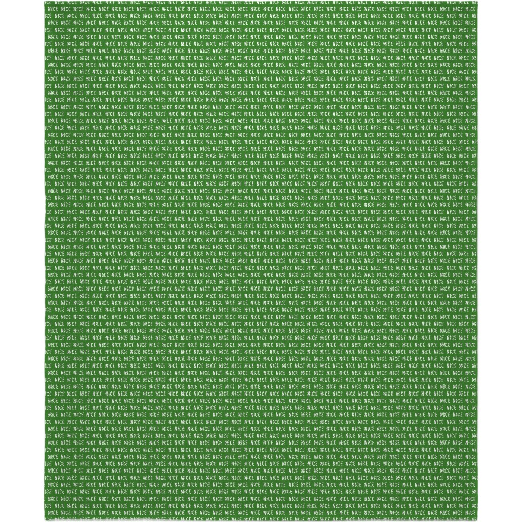 Nice - Green Blanket, Sherpa, 50x60, Green