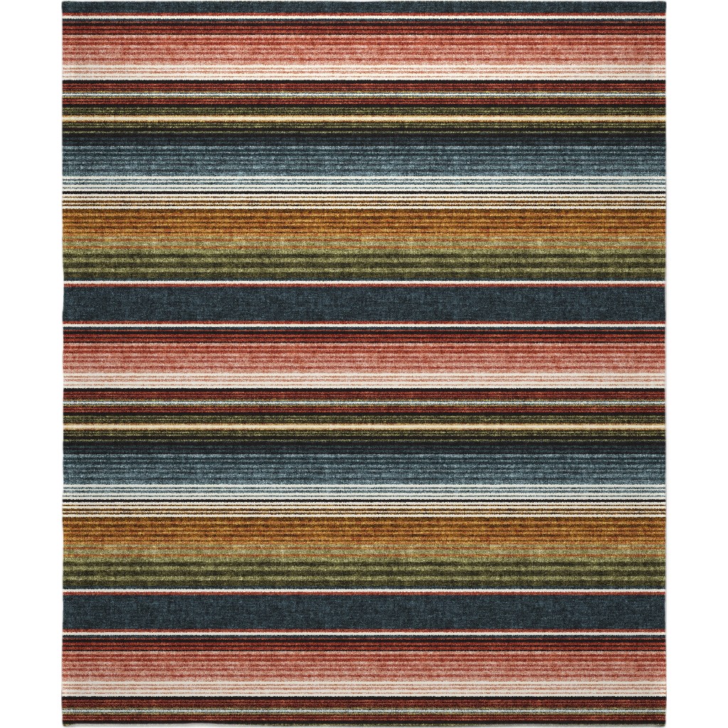 Serapte Southwest Stripes - Multi Blanket, Sherpa, 50x60, Multicolor