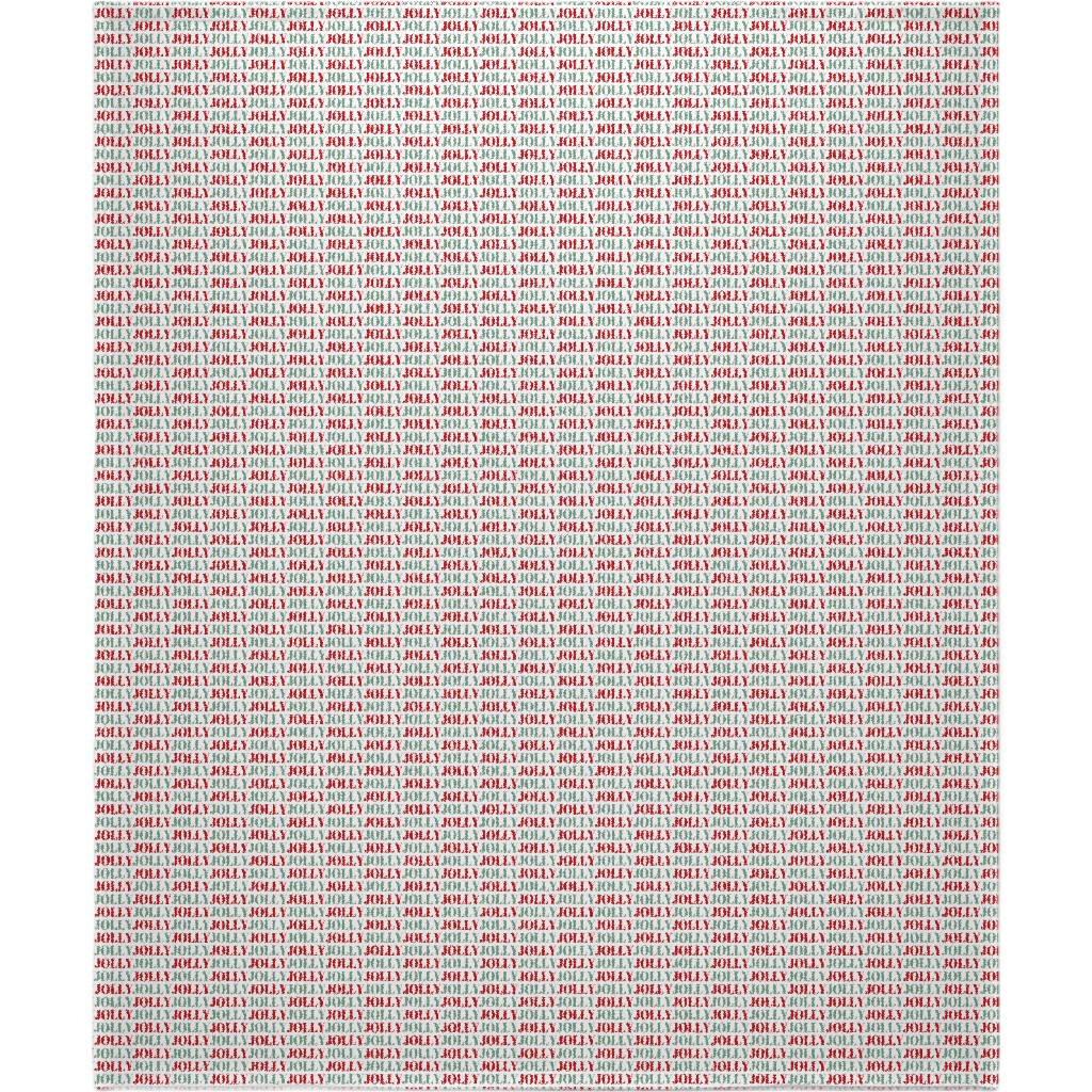 Jolly Print Repeat Blanket, Sherpa, 50x60, Red, Red