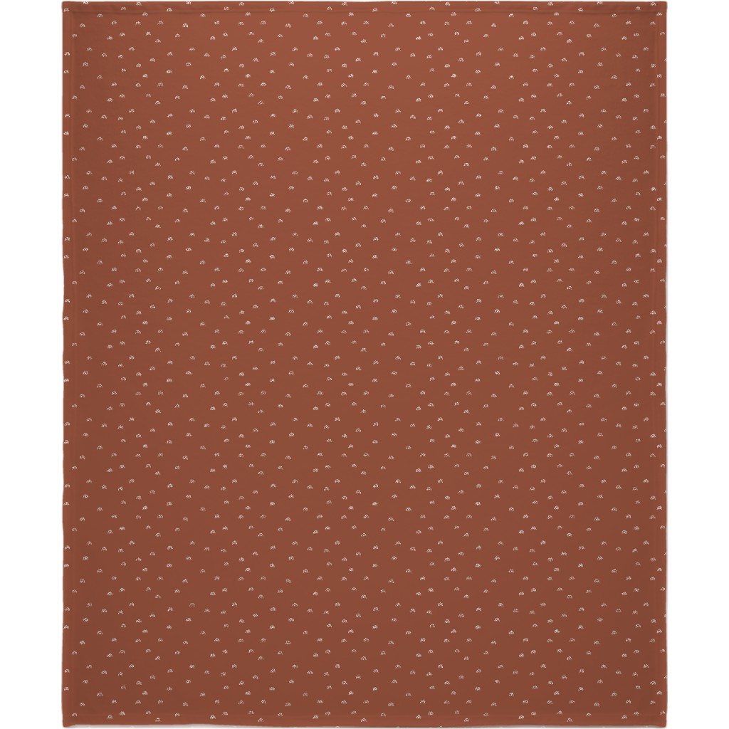 Freehand Rainbows Blanket, Sherpa, 50x60, Brown, Toast