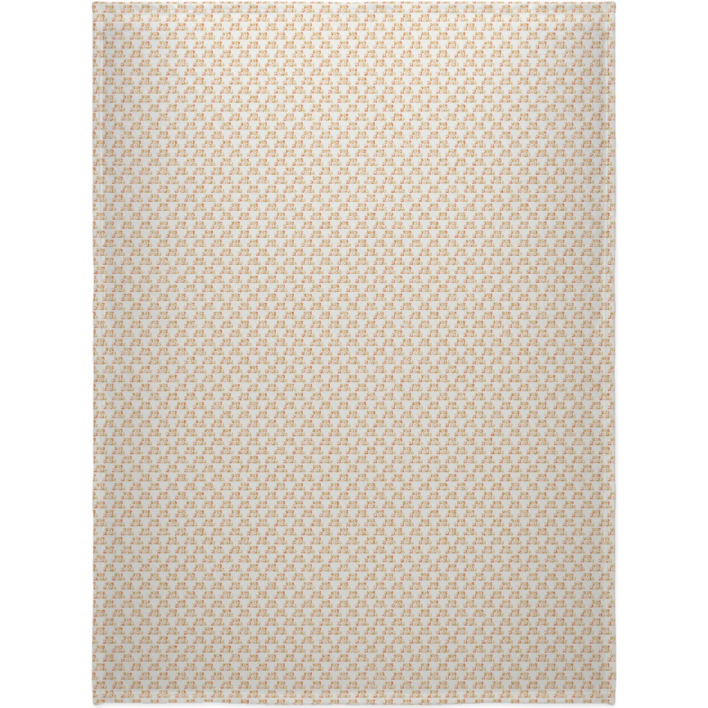 Dog Mama - Retro Vintage Text - Earthy Blanket, Fleece, 60x80, Beige, Pearl