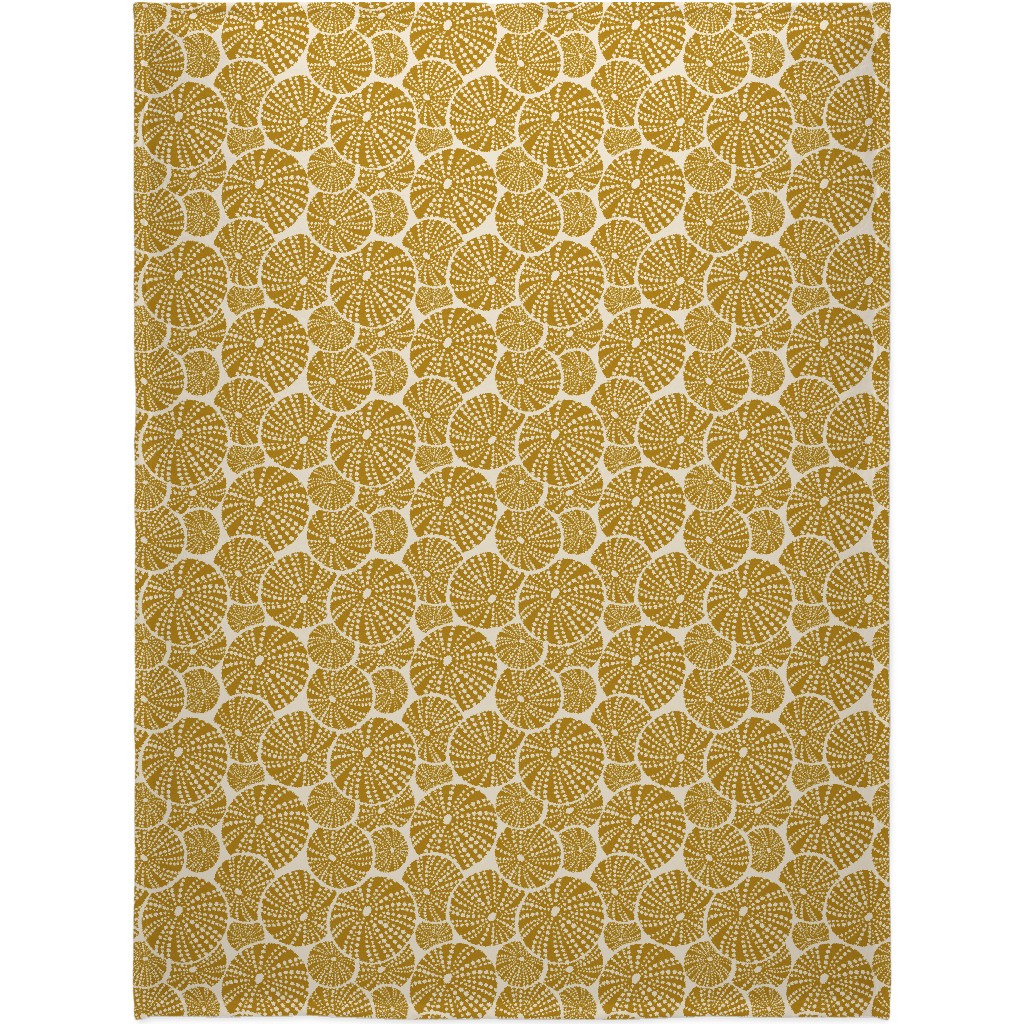 Bed of Urchins - Yellow Blanket, Fleece, 60x80, Yellow, Classic Yellow