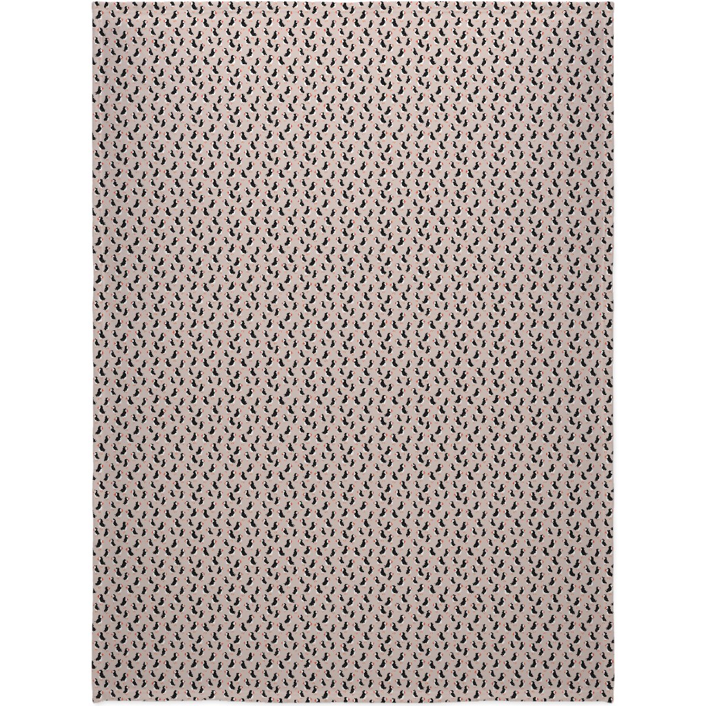 Little Puffin Friends Blanket, Fleece, 60x80, Beige, Beige