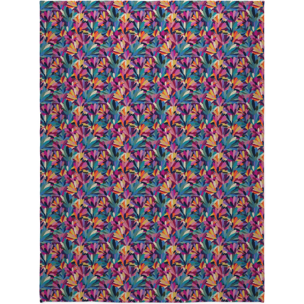 It's a Petal Celebration - Multi Blanket, Fleece, 60x80, Multicolor