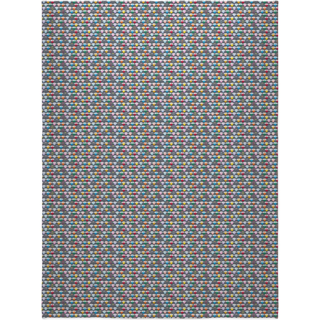 Paint Pots Blanket, Fleece, 60x80, Multicolor