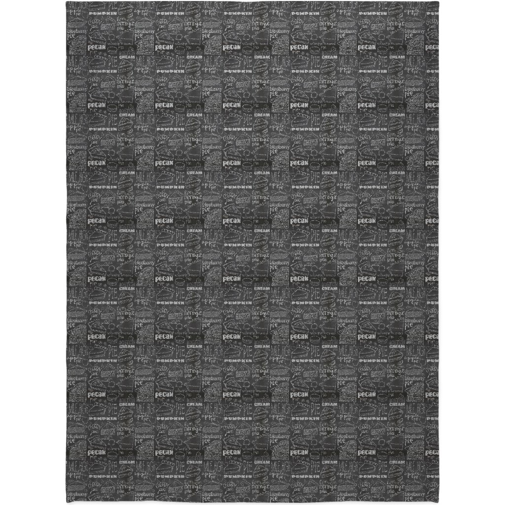 Today's Chalkboard Special! Blanket, Fleece, 60x80, Gray, Gray