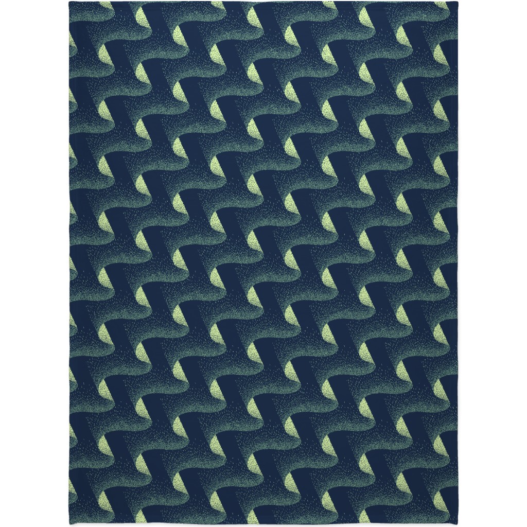 Aurora Blanket, Fleece, 60x80, Blue, True Blue