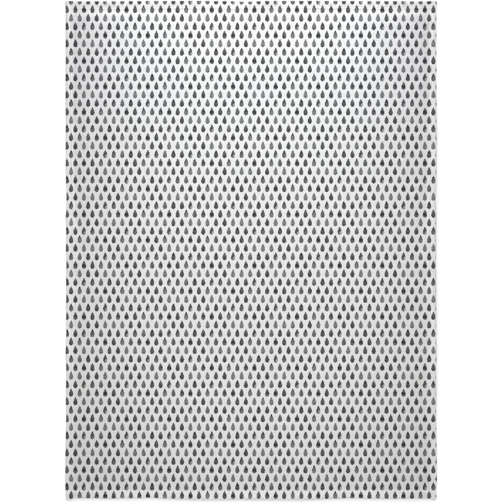 Drops Blanket, Fleece, 60x80, Gray, Fog