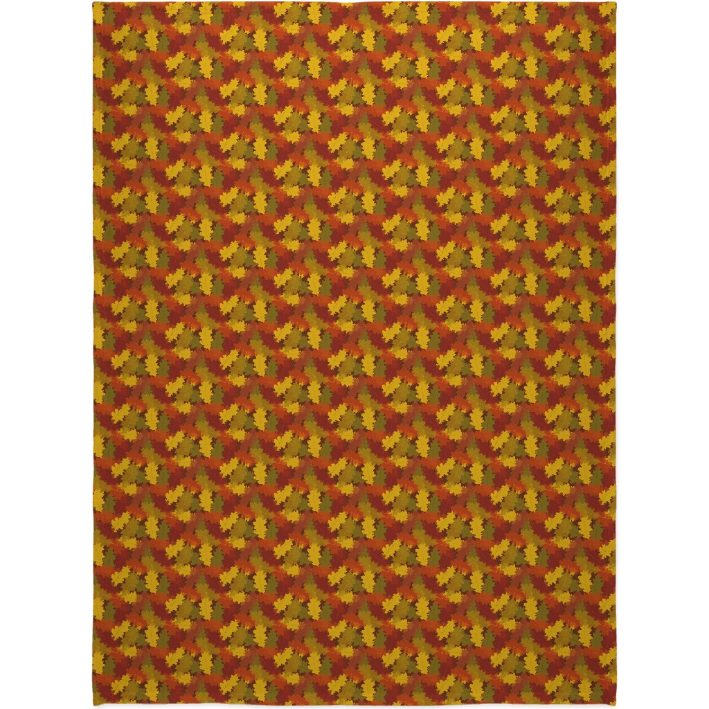 Oak Pile Blanket, Fleece, 60x80, Orange