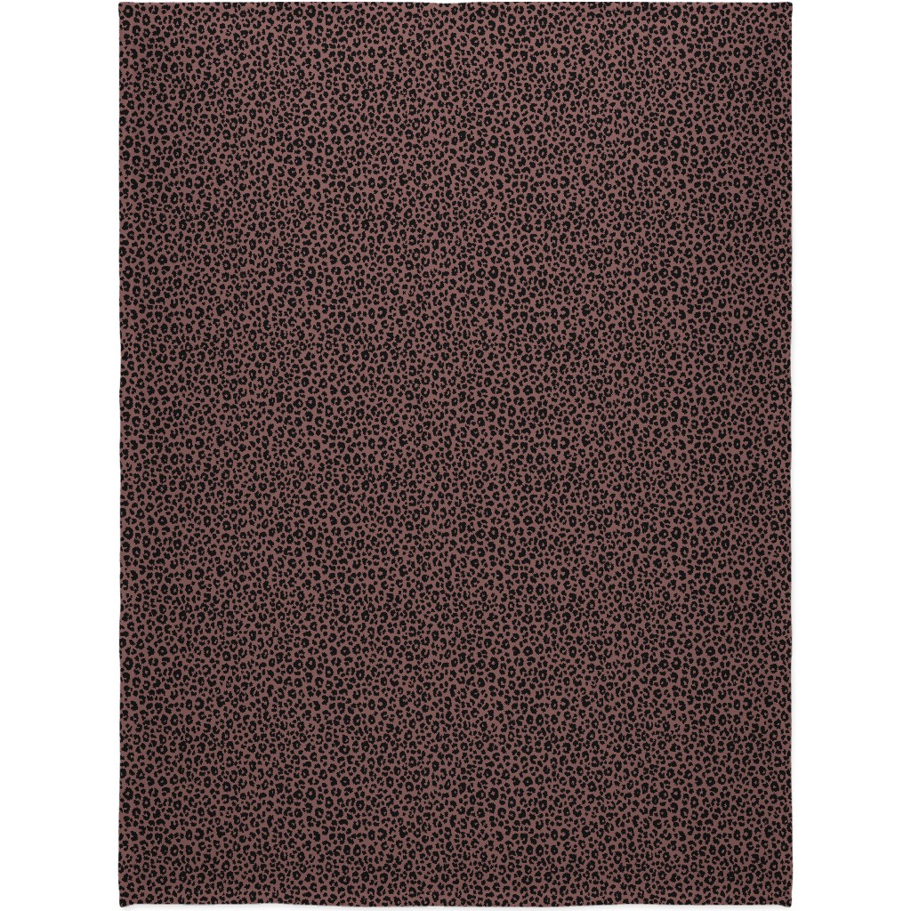 Leopard - Pale Mauve Blanket, Fleece, 60x80, Pink, Bright Pink