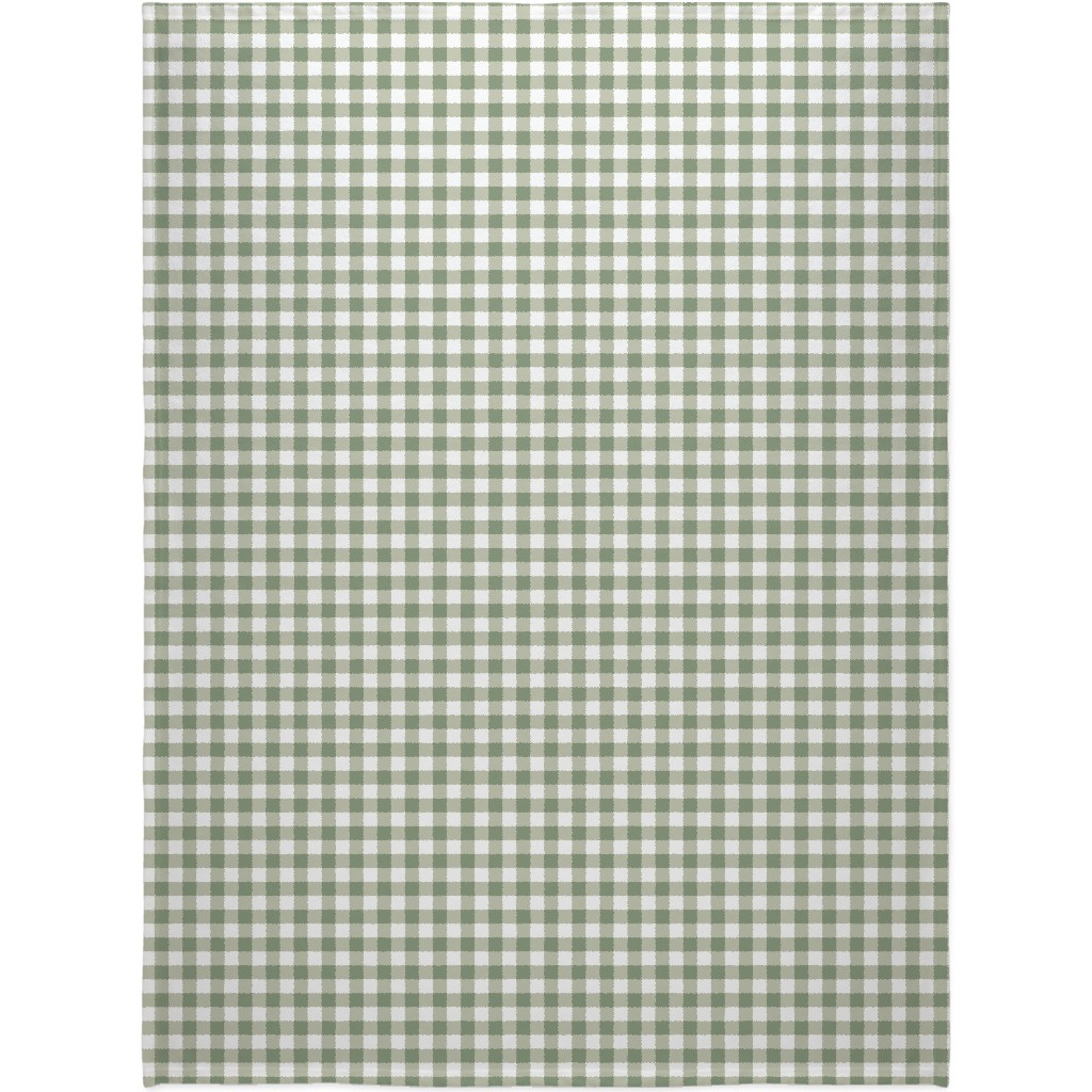 Plaid - Green Blanket, Fleece, 60x80, Green