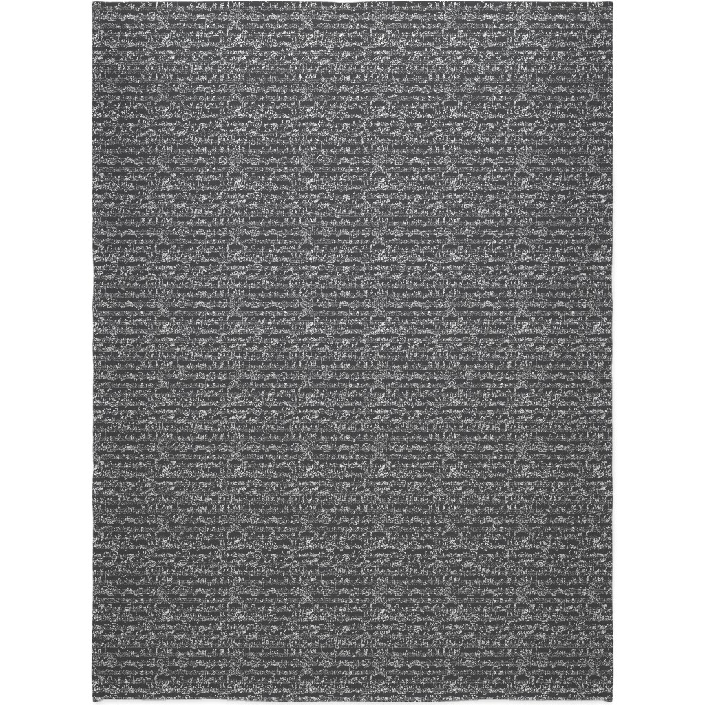 Handwritten Sheet Music Blanket, Fleece, 60x80, Gray, Flint