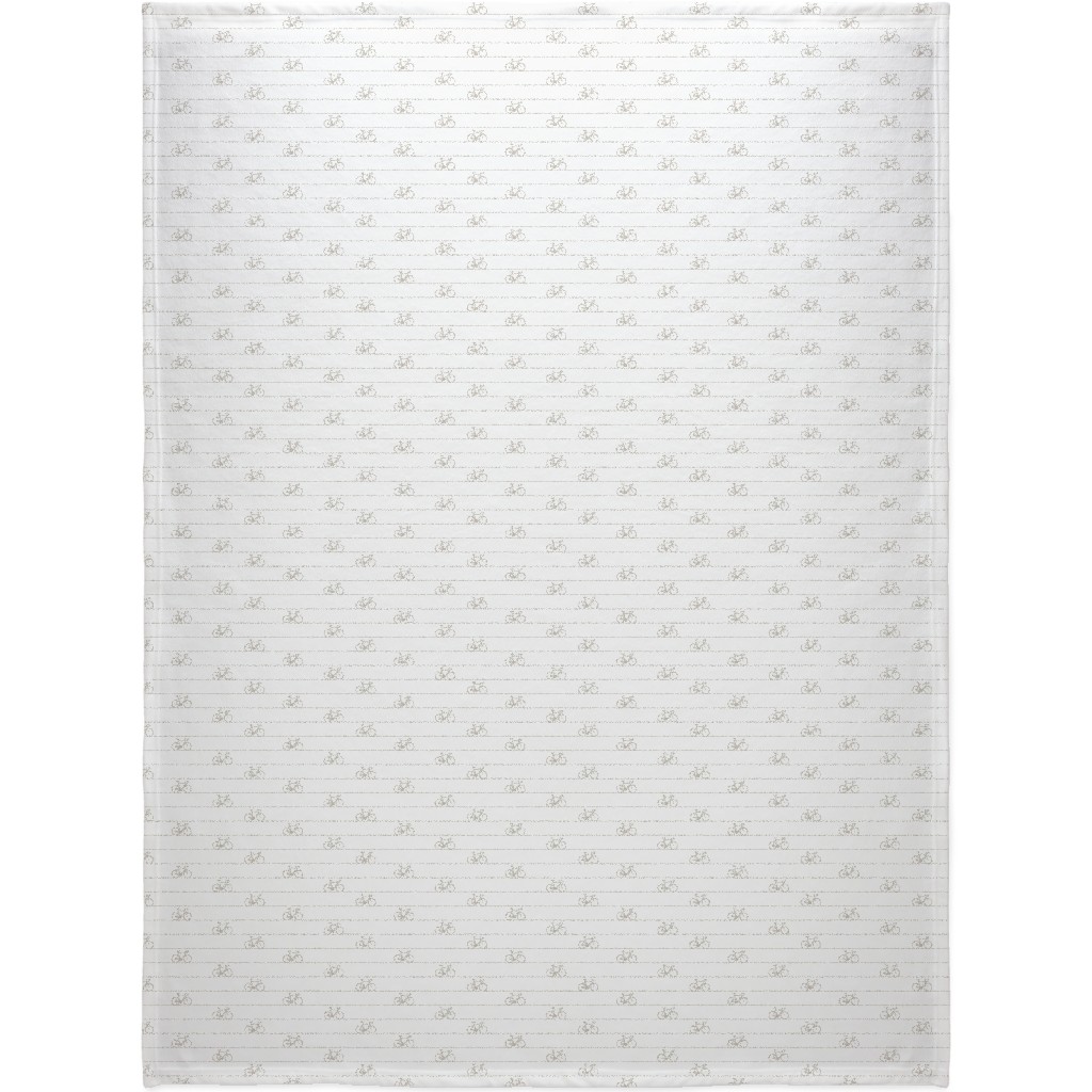 Biking Blanket, Fleece, 60x80, White, Pebble