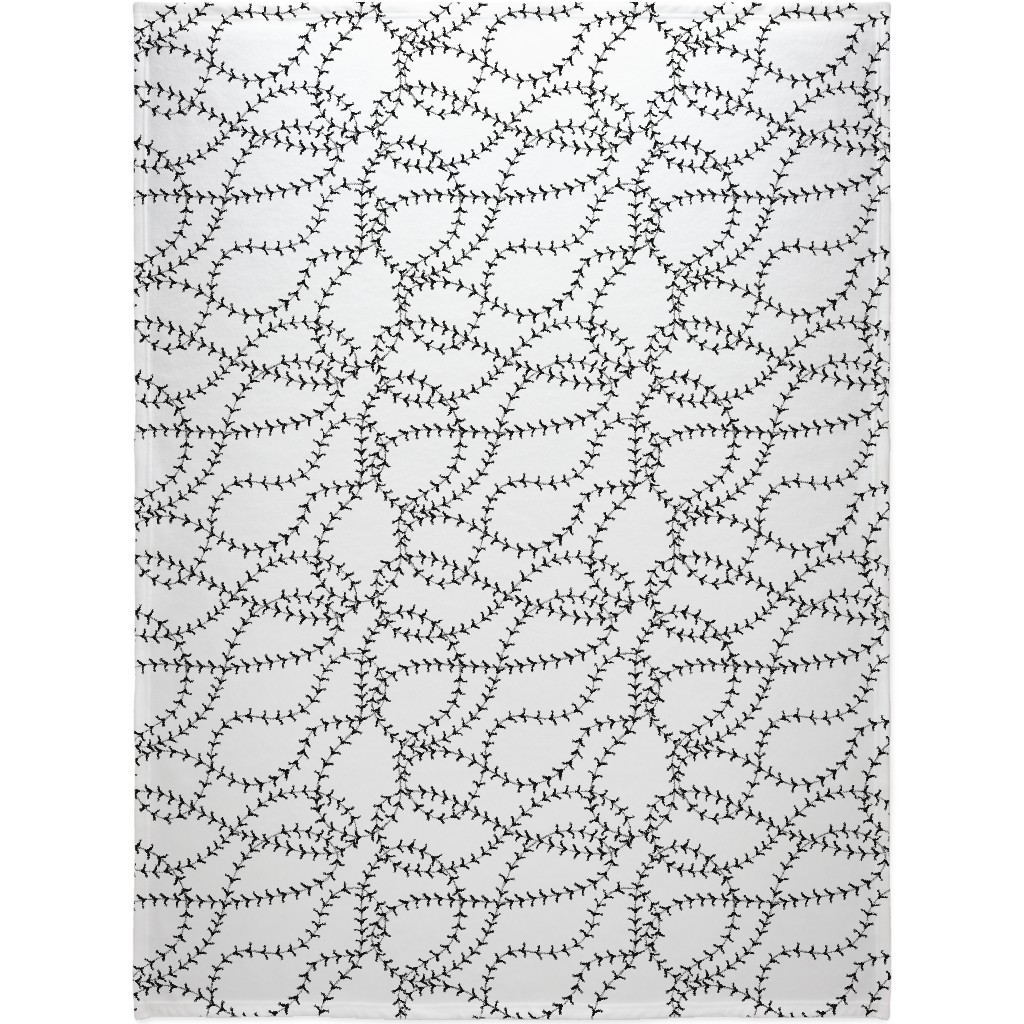 Ball Blanket, Fleece, 60x80, White, White