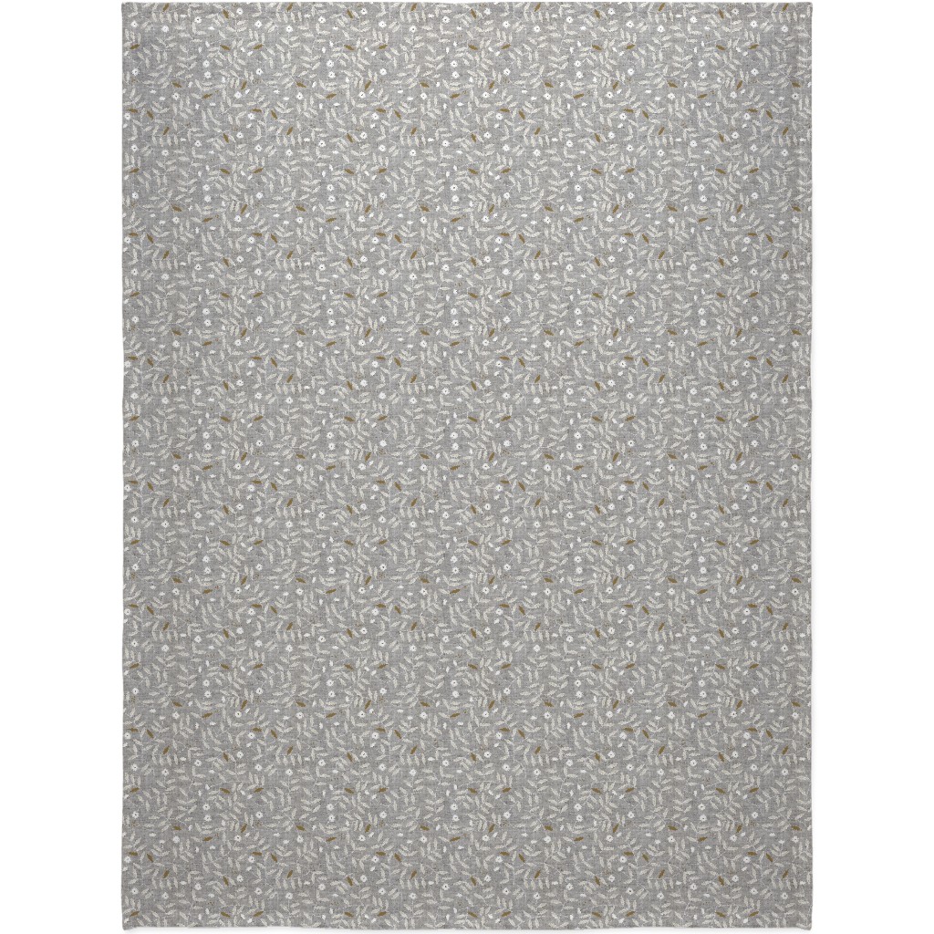 Darcy Blanket, Fleece, 60x80, Gray, Iron