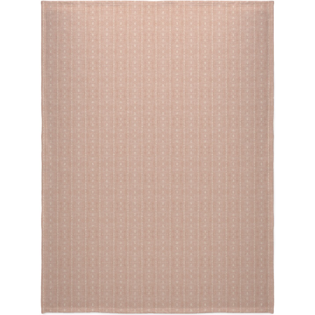 Playa Tribal Stripe - Pink Blanket, Fleece, 60x80, Pink, Bright Pink