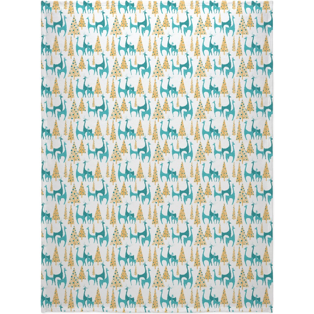 Christmas Morning Deer Blanket, Fleece, 60x80, Multicolor