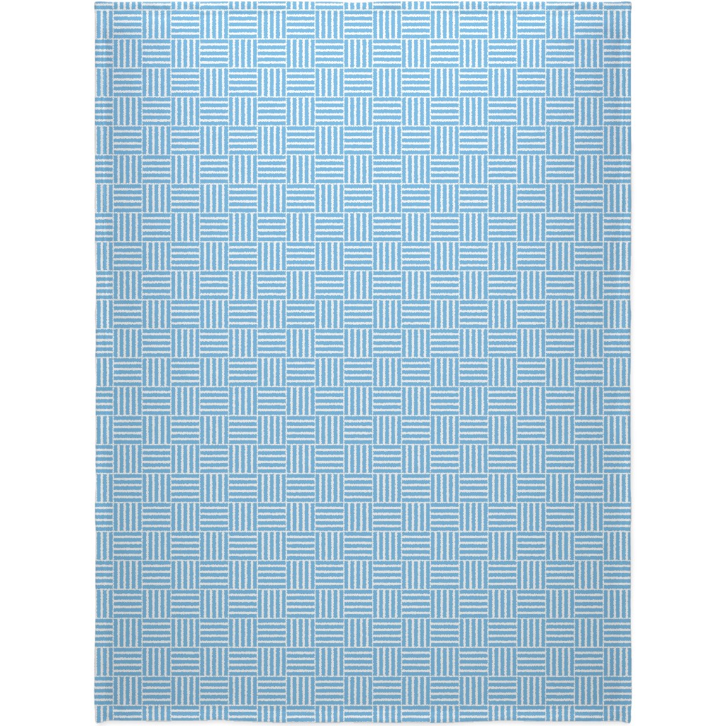 South Beach Stripe - Neptune Blanket, Fleece, 60x80, Blue