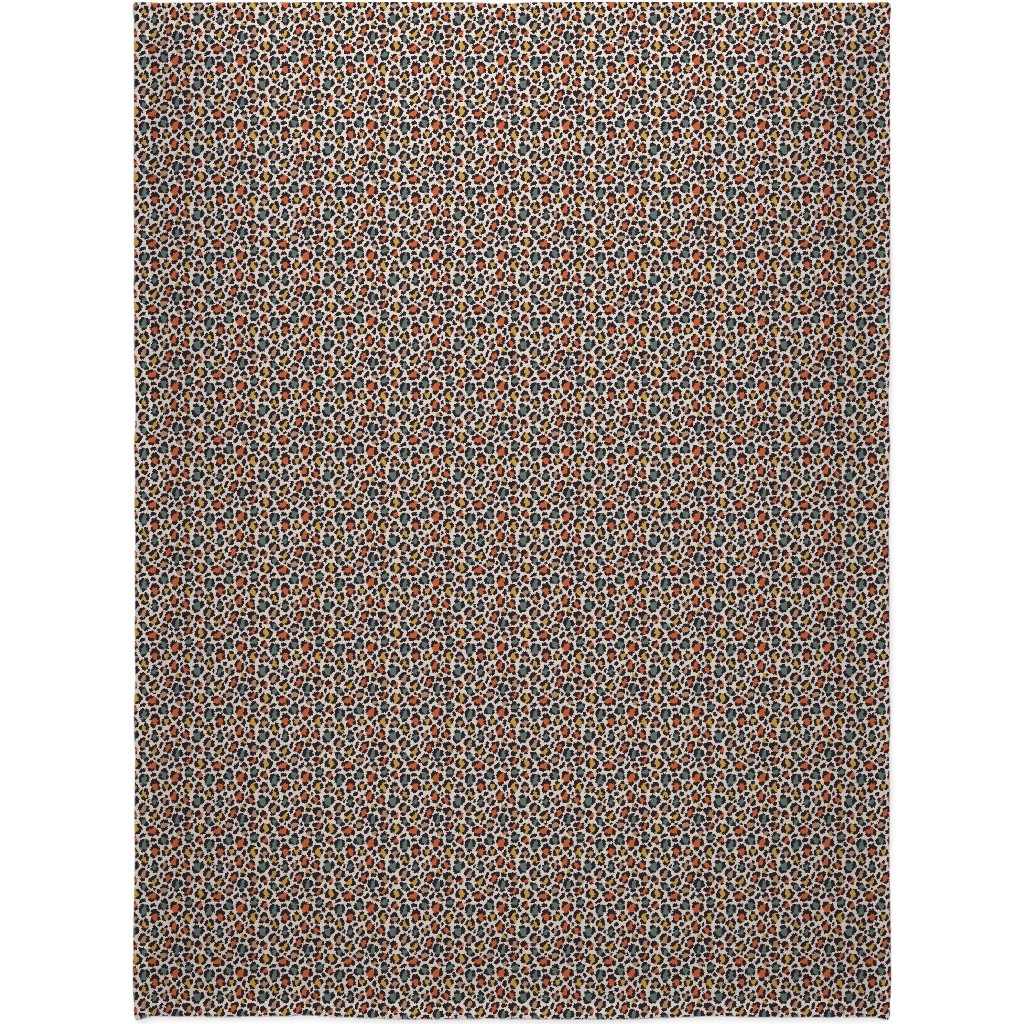 Colored Leopard Print - Mulit Blanket, Fleece, 60x80, Multicolor