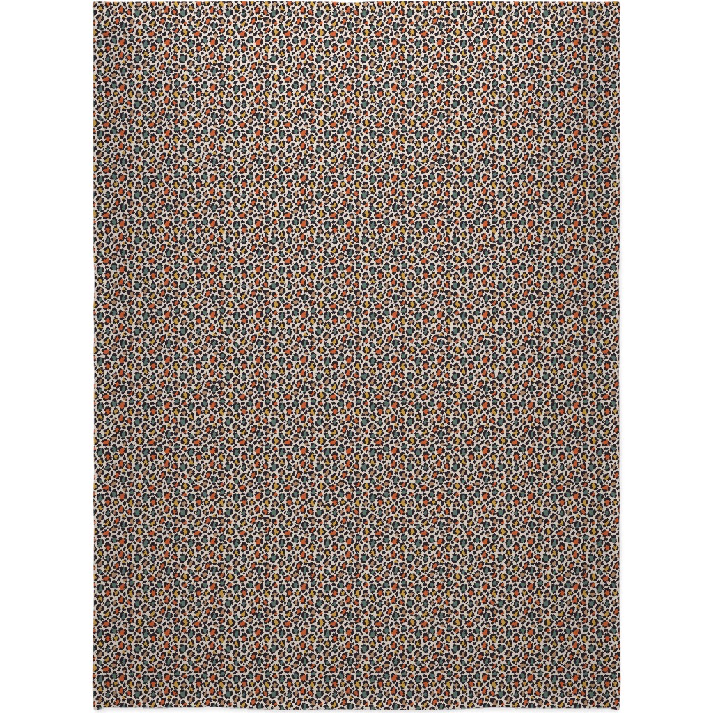 Colored Leopard Print - Mulit Blanket, Fleece, 60x80, Multicolor