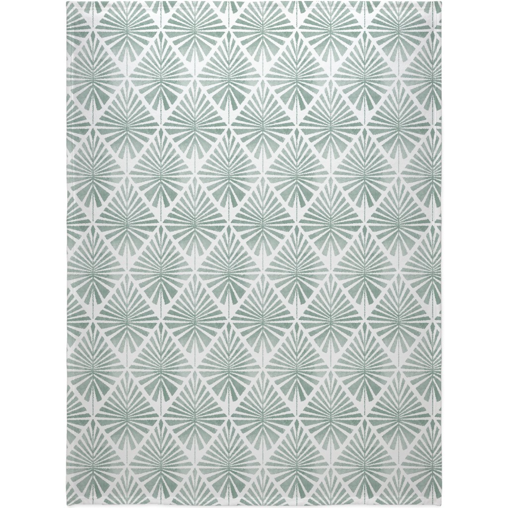 Laguna - Green Blanket, Plush Fleece, 60x80, Green, Classic Green