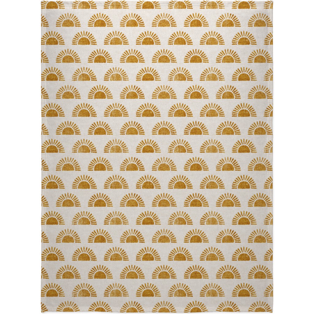 Sunshine - Golden Blanket, Plush Fleece, 60x80, Yellow