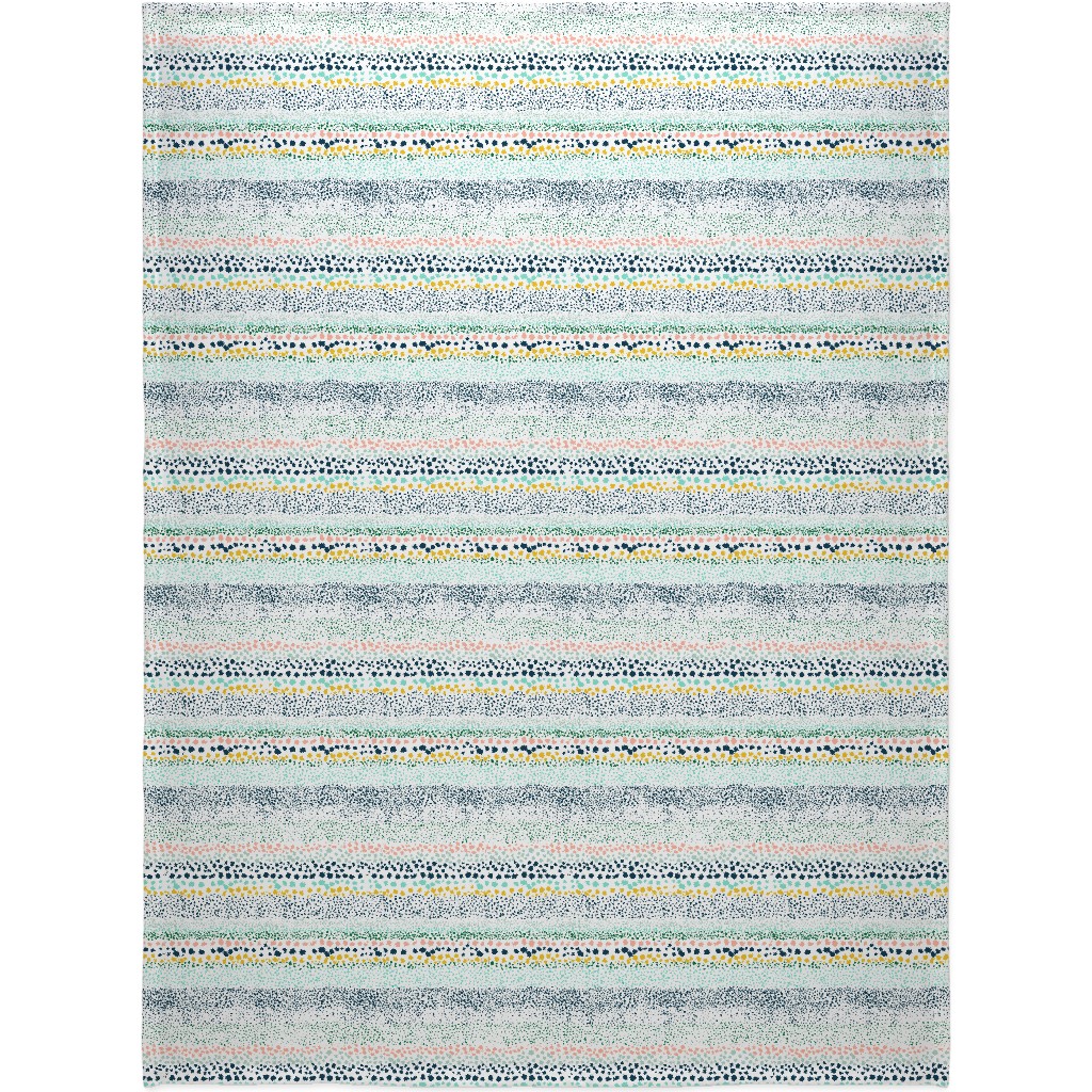 Little Textured Dots - Multi Blanket, Plush Fleece, 60x80, Multicolor