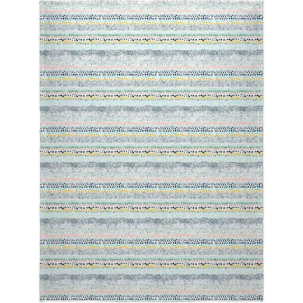 Little Textured Dots - Multi Blanket, Plush Fleece, 60x80, Multicolor