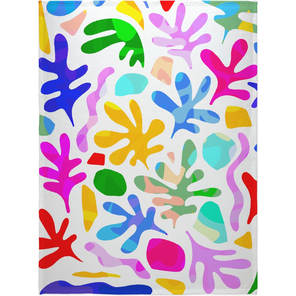 Summer Nature Love Matisse Style Blanket, Plush Fleece, 60x80, Multicolor