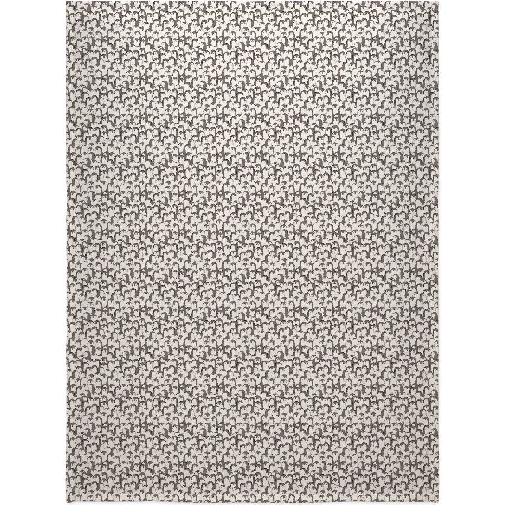 Penguin Huddle Blanket, Plush Fleece, 60x80, White