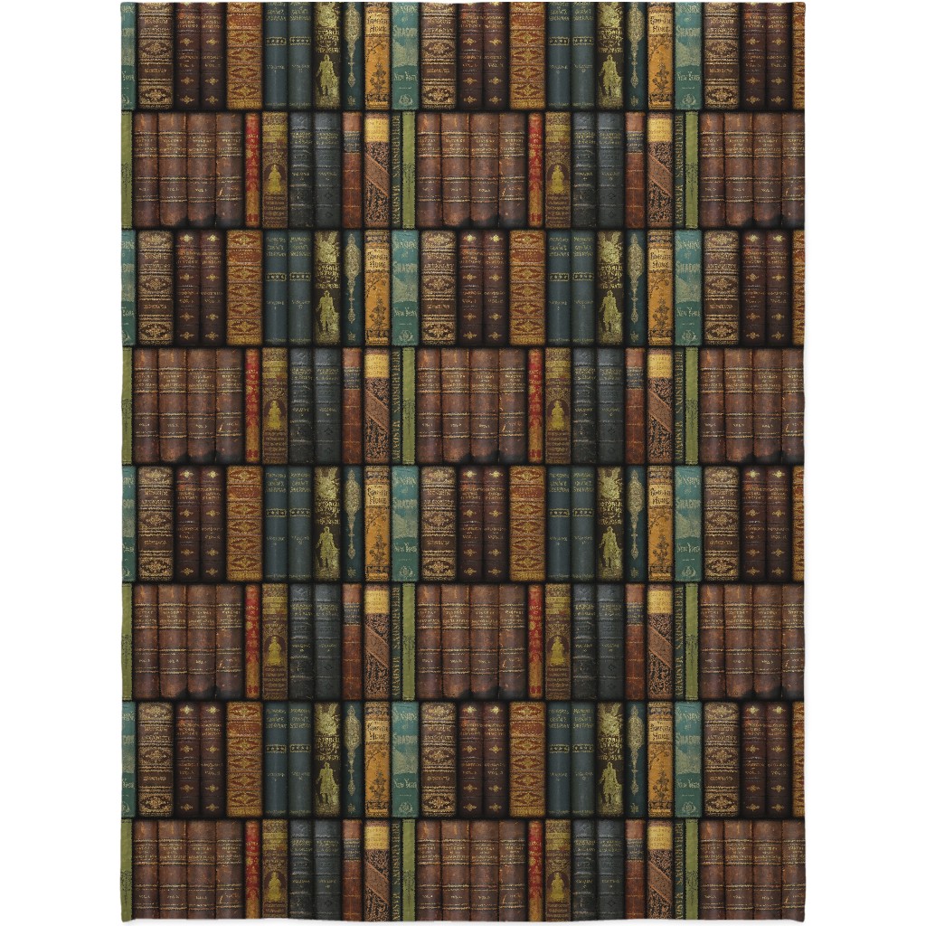 Monsieur Fancypantaloons' Instant Library - Brown Blanket, Plush Fleece, 60x80, Brown