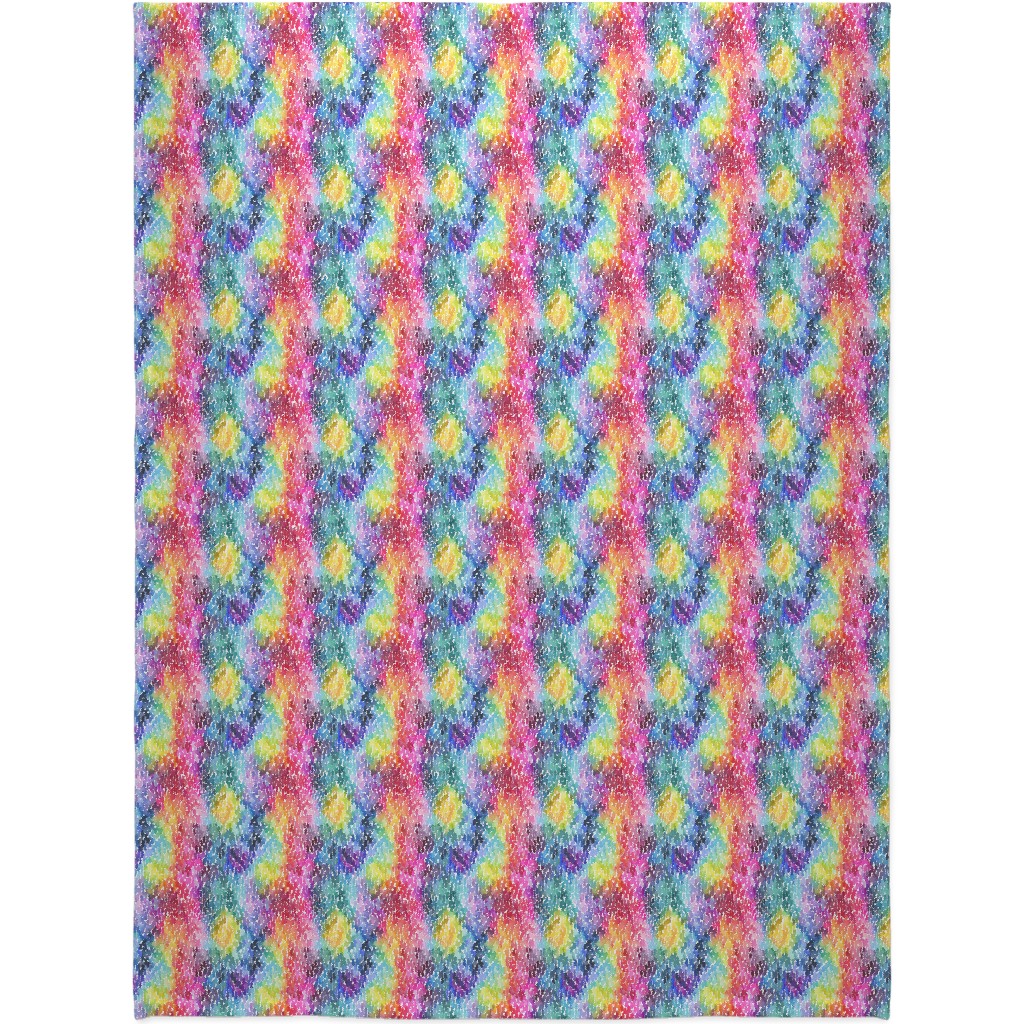 Watercolor Marks - Multi Blanket, Plush Fleece, 60x80, Multicolor