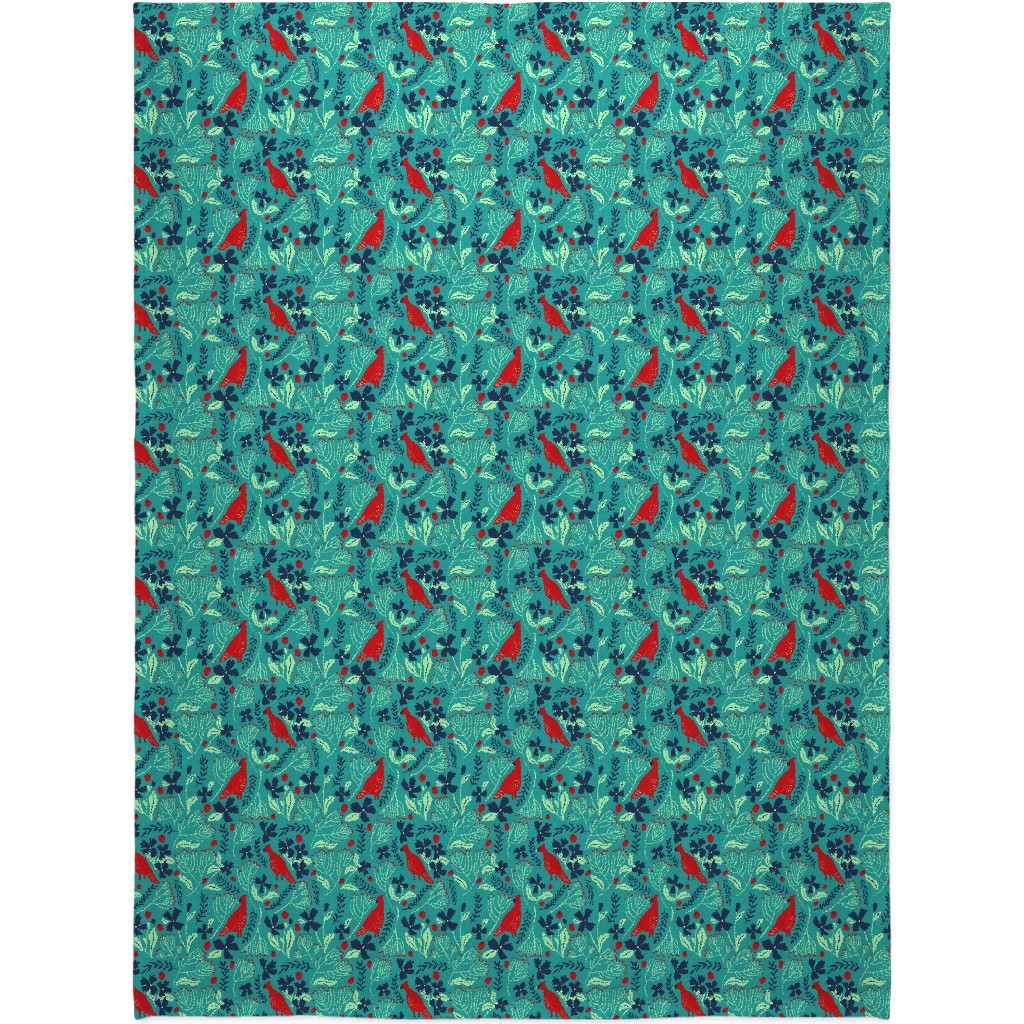 Winter Wonder - Green Blanket, Plush Fleece, 60x80, Green