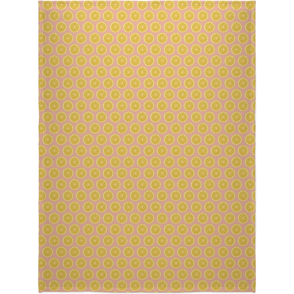 Lemon - Pink Blanket, Sherpa, 60x80, Pink, Bright Pink