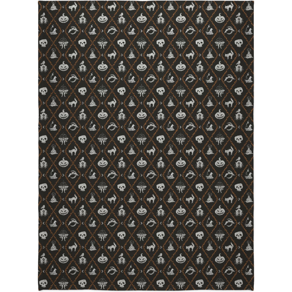 Don't Say Wicked Like It's a Bad Thing - Black Blanket, Sherpa, 60x80, Black, Black