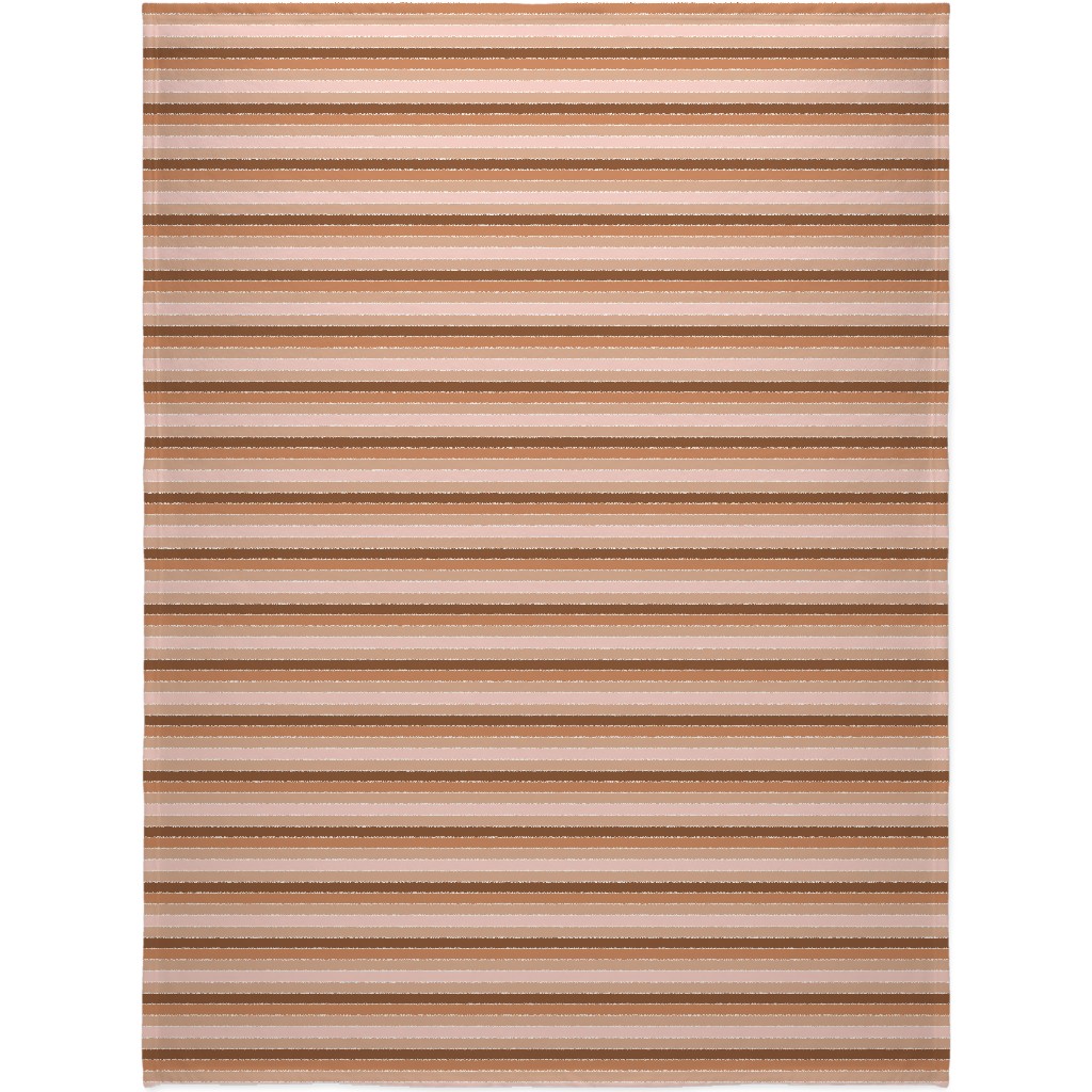 Candy Stripes - Warm Blanket, Sherpa, 60x80, Pink, Bright Pink